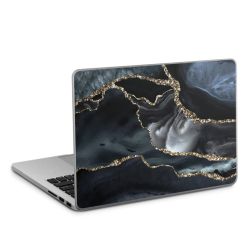 Dunkler Marmor Gold Glitzerlook