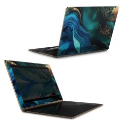 Encre bleue et dorée