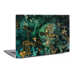 Aspetto marmorizzato ciano glitterato