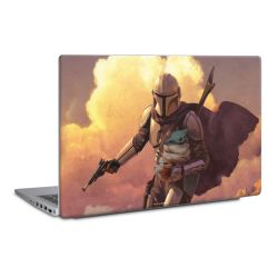 Les nuages ​​du coucher du soleil Mandalorien et Grogu