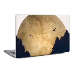 Deux oiseaux et la lune