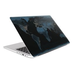 Mappa del mondo con luce notturna
