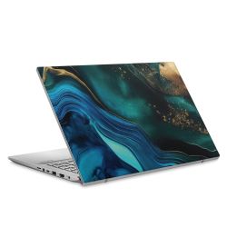 Encre bleue et dorée