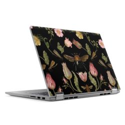 Fleurs Sauvages et Abeilles Fond Noir