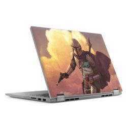 Der Mandalorianer und Grogu Sonnenguntergang Wolken