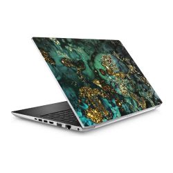 Aspetto marmorizzato ciano glitterato