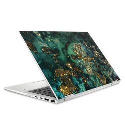 Aspetto marmorizzato ciano glitterato