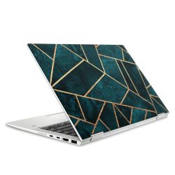 Imprimé or pierre sarcelle profond