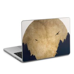 Deux oiseaux et la lune