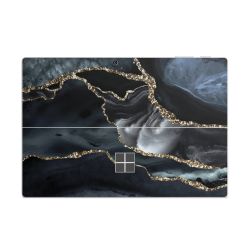 Dunkler Marmor Gold Glitzerlook