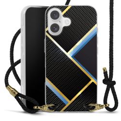 Carry Case Transparent Leather black/gold