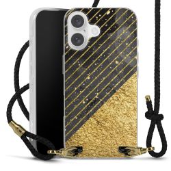 Carry Case Transparent Leather black/gold