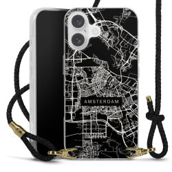 Carry Case Transparent Leather black/gold