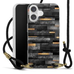 Carry Case Transparent Leather black/gold