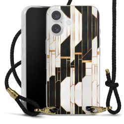 Carry Case Transparent Leather black/gold