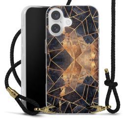 Carry Case Transparent Leather black/gold