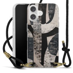 Carry Case Transparent Leather black/gold