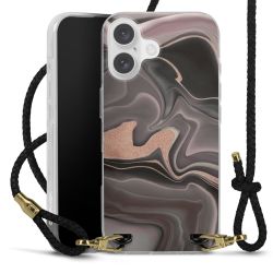 Carry Case Transparent Leather black/gold