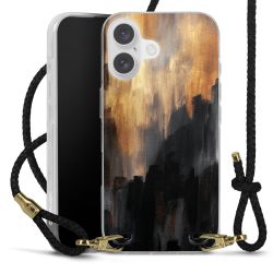 Carry Case Transparent Leather black/gold