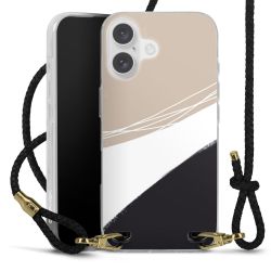 Carry Case Transparent Leather black/gold