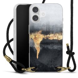 Carry Case Transparent Leather black/gold