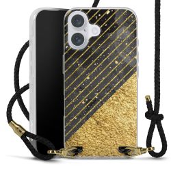 Carry Case Transparent Leather black/gold