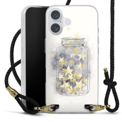 Carry Case Transparent Leather black/gold