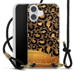 Carry Case Transparent Leather black/gold