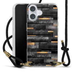 Carry Case Transparent Leather black/gold