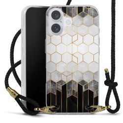 Carry Case Transparent Leather black/gold