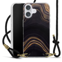 Carry Case Transparent Leather black/gold