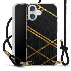 Carry Case Transparent Leather black/gold