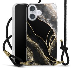 Carry Case Transparent Leather black/gold