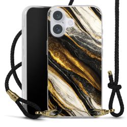 Carry Case Transparent Leather black/gold