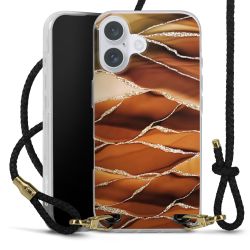 Carry Case Transparent Leather black/gold