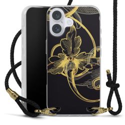 Carry Case Transparent Leather black/gold