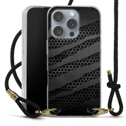 Carry Case Transparent Leather black/gold