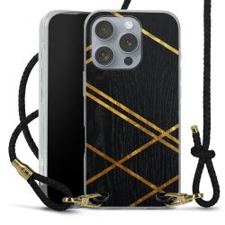 Carry Case Transparent Leather black/gold