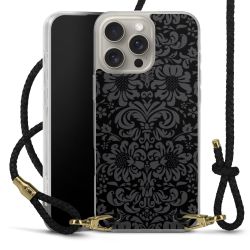 Carry Case Transparent Leather black/gold