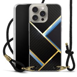 Carry Case Transparent Leather black/gold