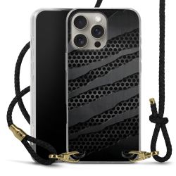 Carry Case Transparent Leather black/gold