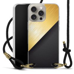 Carry Case Transparent Leather black/gold