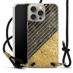 Carry Case Transparent Leather black/gold