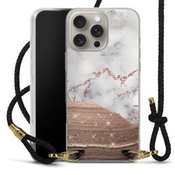 Carry Case Transparent Leather black/gold