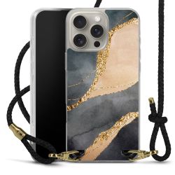 Carry Case Transparent Leather black/gold