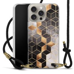 Carry Case Transparent Leather black/gold