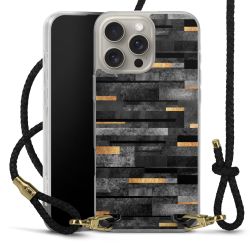 Carry Case Transparent Leather black/gold