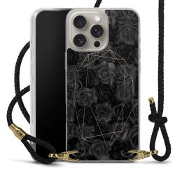 Carry Case Transparent Leather black/gold