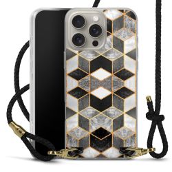 Carry Case Transparent Leather black/gold