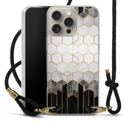 Carry Case Transparent Leather black/gold